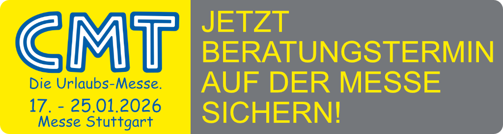 Beratungstermin für die Messe CMT 2026 in Stuttgart buchen.