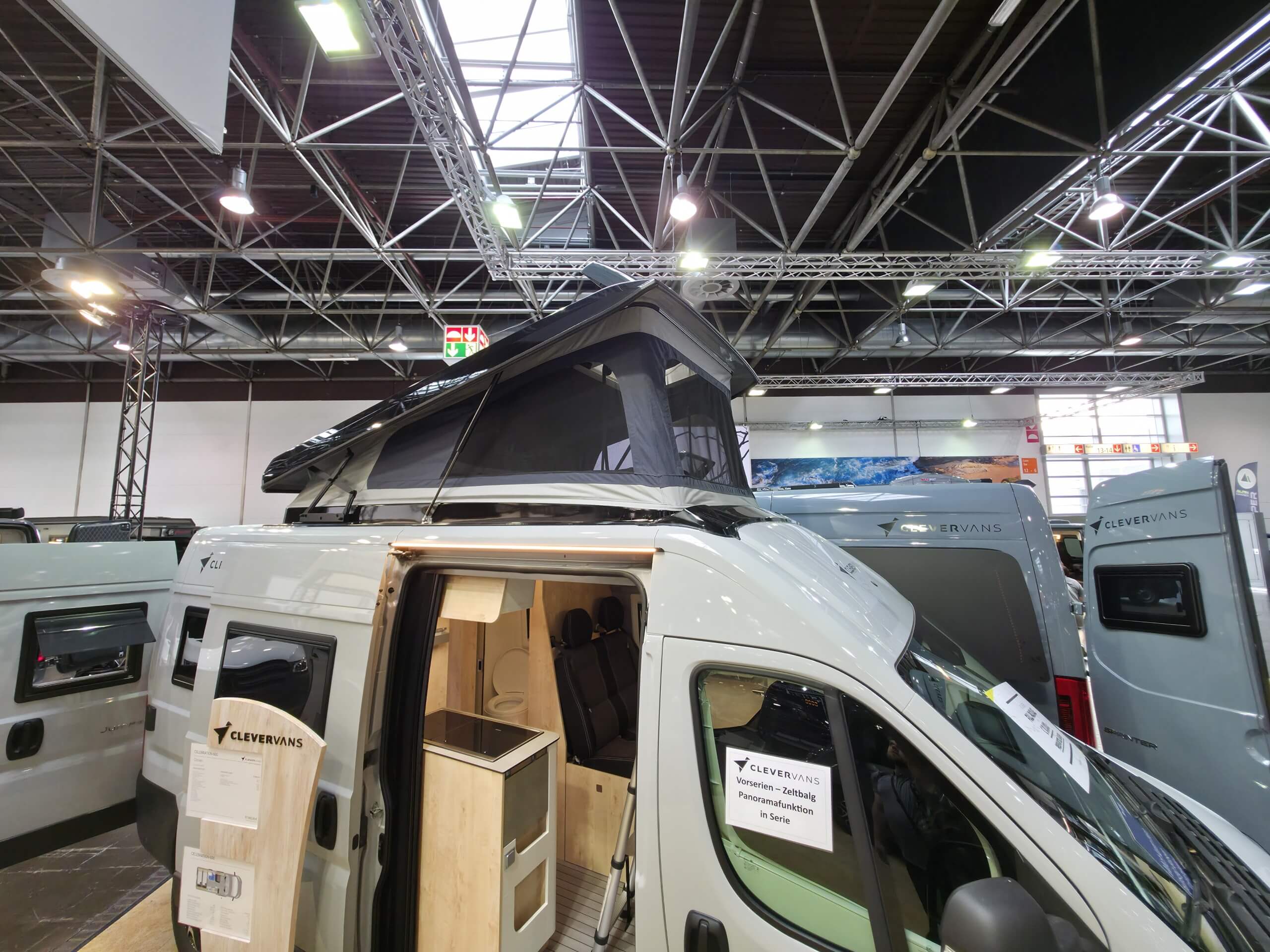 Aufstelldach/ Schlafdach in schwarz (zwei Schlafplätze)